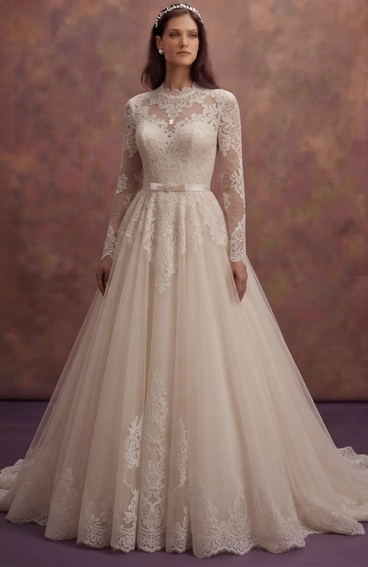 Romantic Lace Bridal Gowns with Vintage Inspiration