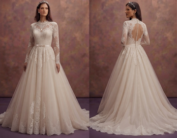 Romantic Lace Bridal Gowns with Vintage Inspiration