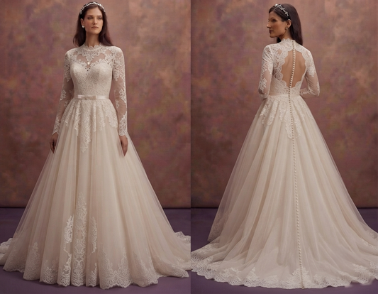 Romantic Lace Bridal Gowns with Vintage Inspiration
