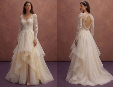 Romantic Organza Wedding Dresses with Soft Layers