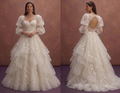 Romantic Princess Wedding Dresses with Layered Tulle