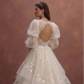 Romantic Princess Wedding Dresses with Layered Tulle