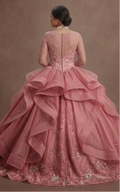 Romantic Rose Pink Quinceañera Gown in Premium Silk