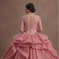 Romantic Rose Pink Quinceañera Gown in Premium Silk