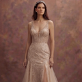 Rose Champagne Wedding Dresses with Elegant Glamour