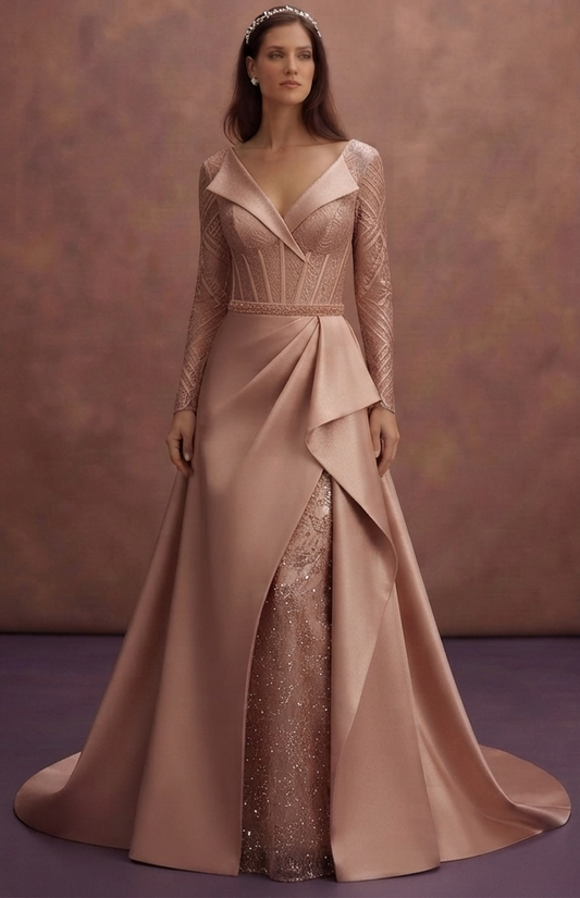 Rose Gold Wedding Dresses with Contemporary Glamour