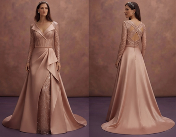 Rose Gold Wedding Dresses with Contemporary Glamour