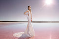 Chic Mermaid Wedding Dress with Cap Sleeves and V-Neckline, Designed with a Flattering Natural Waistline for a Bold and Elegant Bridal Look