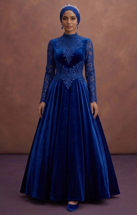 Royal Blue Muslim Prom Dresses – Bold & Sophisticated
