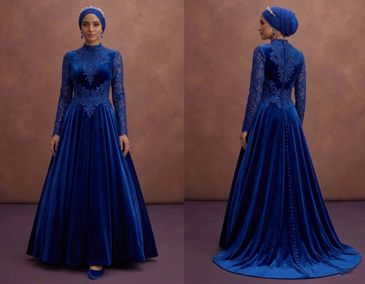 Royal Blue Muslim Prom Dresses – Bold & Sophisticated