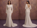 Ruched Crepe Wedding Dresses with Flattering Fit