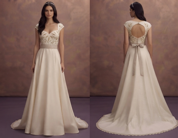 Rustic Bridal Dresses with Natural Linen Accents