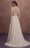 Rustic Chic Wedding Dresses with Cotton Lace Details