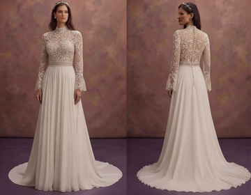 Rustic Wedding Dresses with Bohemian Elegance