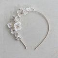 Porcelain Flower Headband Hairband Vintage Headpieces For Brides Tiaras Crowns Headdress Wedding Accessories Bridal Hair Jewelry gold a