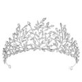 Baroque Wedding Hair Tiaras Crowns For Women Rhinestone Bridal Tiara Pageant Diadem Wedding Hair Jewelry Headdress Accessories as picture 4