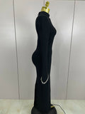 Sexy Long Sleeve Diamonds Maxi Long Bodycon Bandage Dress Women Celebrity Elegant Evening Party Luxury Birthday Dresses