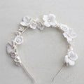 Wedding Hair Accessories Porcelain Flower Headpiece Headwear Women Girl Headdress For Brides Headband Hairband Bridal Jewelry gold color