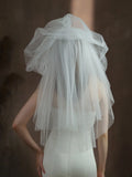 White Bridal Veil Short Lace Wedding Veils For Brides Evening Dinner Party Dress Women Girl Gifts Hair Accessories Jewelry