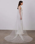 One Layer Shoulder Veil 250cm Pearl Bridal Veils