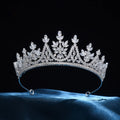 Bridal Hair Jewelry AAA Zircon Tiaras and Crowns Zirconia Headpiece For Brides Women Princess Queen Headband Wedding Accessories b