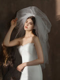 White Bridal Veil Short Lace Wedding Veils For Brides Evening Dinner Party Dress Women Girl Gifts Hair Accessories Jewelry