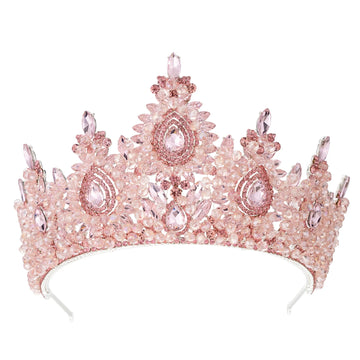 Crystal Queen Crowns For Women Princess Bridal Tiara Crown For Wedding Pageant Bride Headpiece Party Prom Hair Jewelry Headdress as picture 2