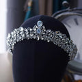 Crystal Tiaras and Crowns Rhinestones Zirconia Diadem For Brides Princess Queen Headband Wedding Accessories Bridal Hair Jewelry a
