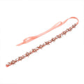 Opal Crystal Wedding Belts Sash Rose Gold Silver Color Bridal White Ivory Champagne Ribbon Party Dress Jewelry Bride Accessories