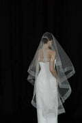 2 Layer Blusher Veil with Horsehair Trim
