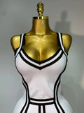 Women Sexy Backless Ruffled Edge Bodycon Bandage Dress Celebrity Elegant Evening Party Luxury Birthday Club Dress