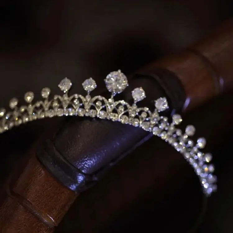 Bridal Hair Jewelry Crystal Zirconia Tiaras and Crowns Rhinestones Headband For Brides Women Girl Diadem Wedding Accessories
