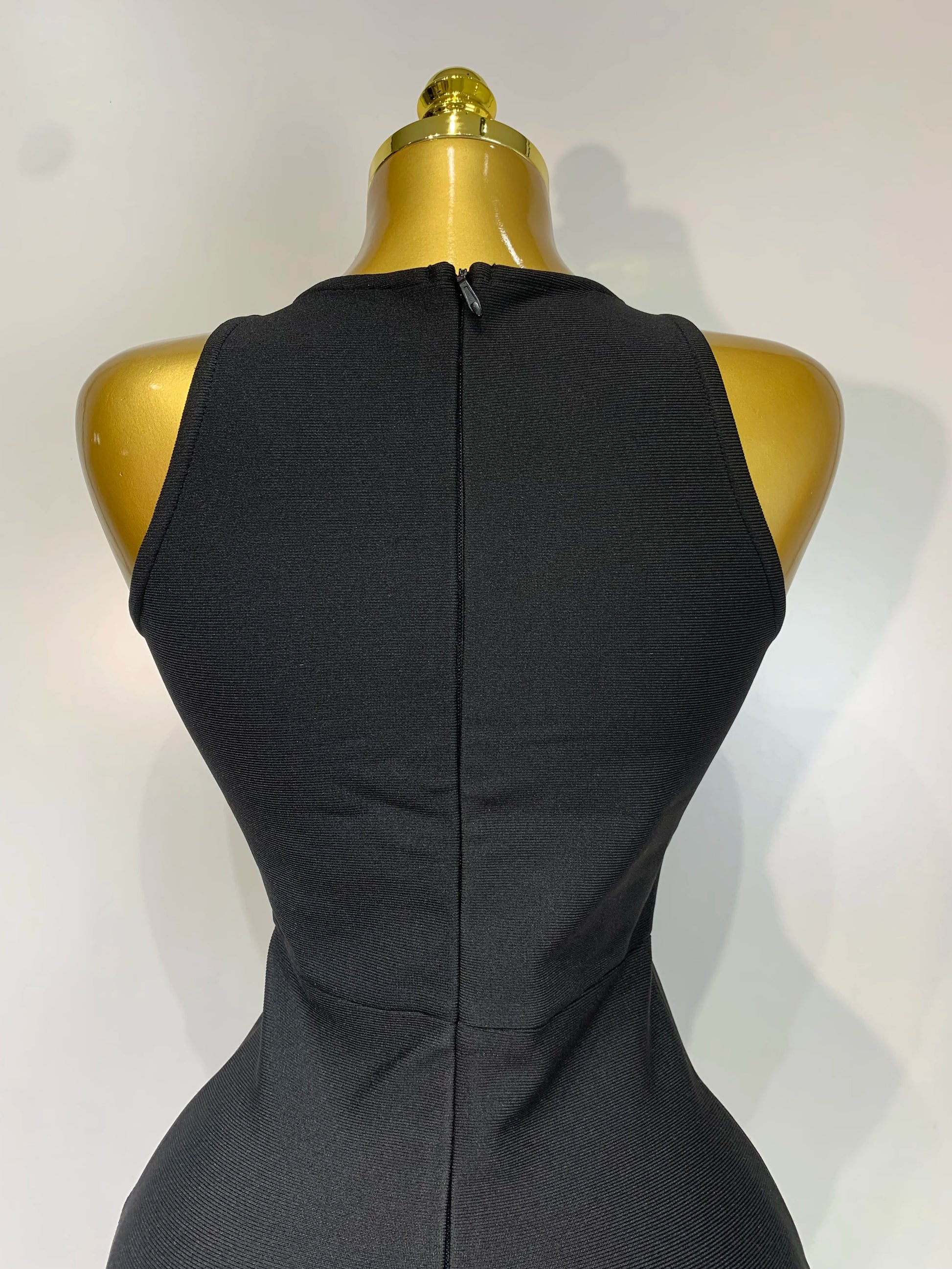 Women Celebrity Sexy Cut Out Diamonds Black Long Bodycon Bandage Dress Elegant Evening Club Party Luxury Birthday Dresses