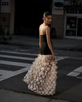 High Quality Women Sexy Off the Shoulder Florlas Mesh Long Maxi Dress Celebrate Birthday Party Evening Outfit Vestido
