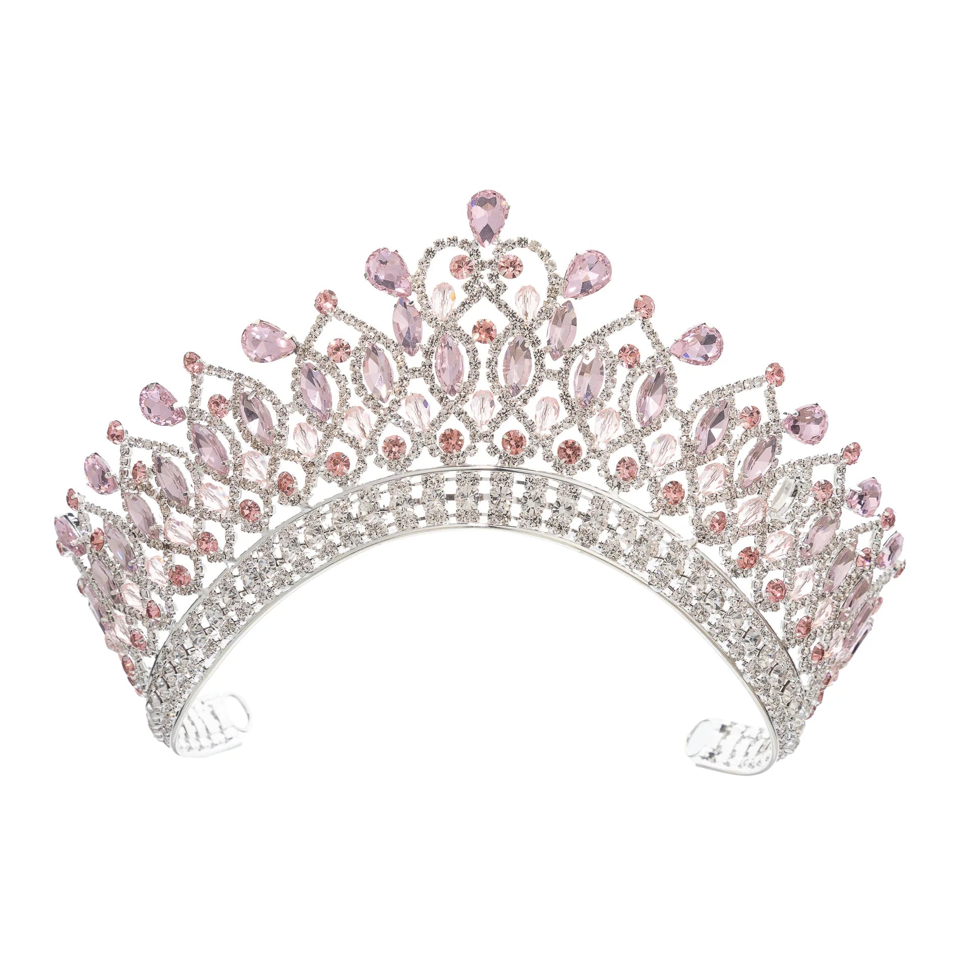 Baroque Queen Crowns For Wedding Crystal Bridal Tiara Crown For Pageant Miss Universe Party Prom Wedding Hair Jewelry Headdress as picture 4