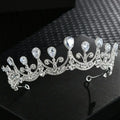 Bridal Hair Jewelry Crystal Zircon Tiaras and Crowns Rhinestones Diadem For Brides Princess Queen Headband Wedding Accessories a