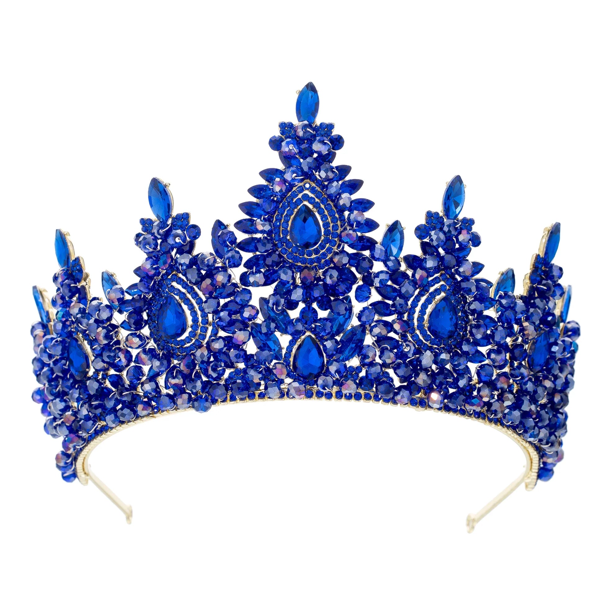 Crystal Queen Crowns For Women Princess Bridal Tiara Crown For Wedding Pageant Bride Headpiece Party Prom Hair Jewelry Headdress as picture 5