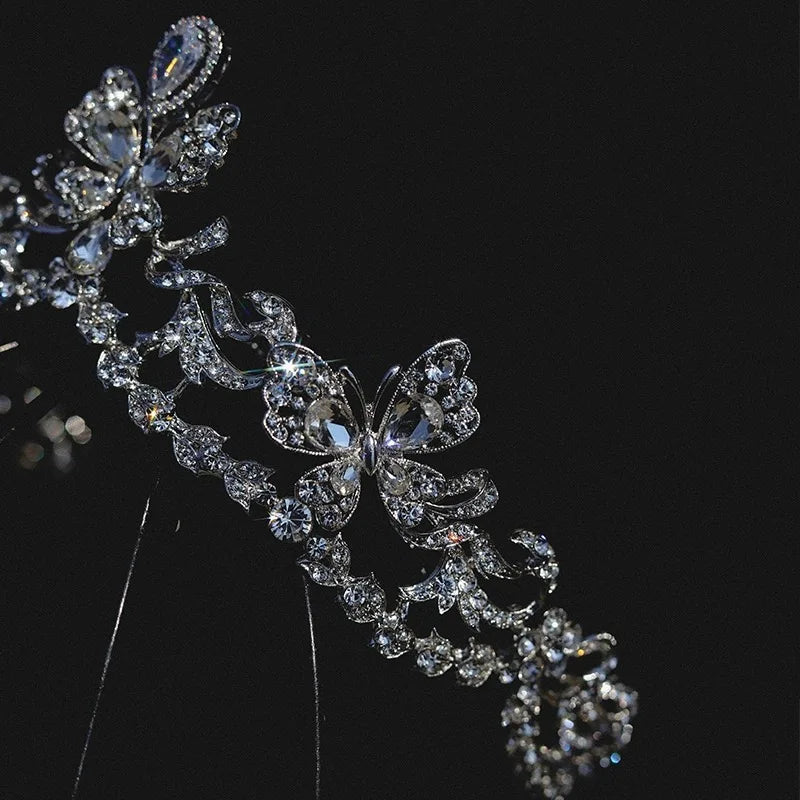 Wedding Hair Accessories Rhinestones Crystal Tiaras and Crowns Prom Headband For Brides Princess Queen Headpiece Bridal Jewelry
