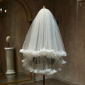 Flower Floral Bridal Veil Lace Wedding Veils For Evening Dinner Party Dress Women Girl Gift Hair Accessories Brides Jewelry