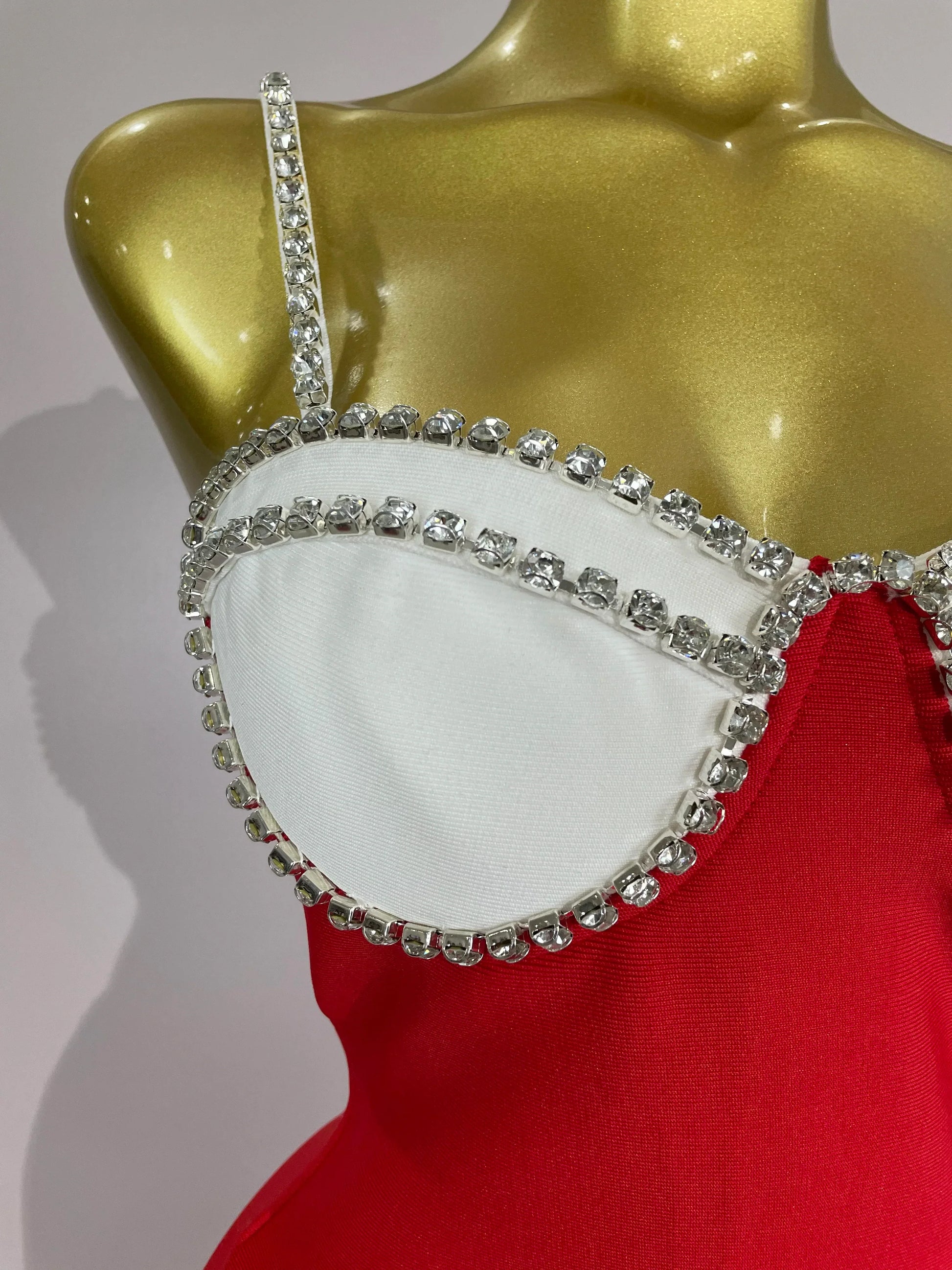 Women Celebrity Sexy Backless Diamonds Patchwork Black Red Maxi Long Bodycon Bandage Dress Elegant Evening Club Party Dress
