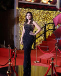 Top Quality Women Sexy Strapless Shinning Crystal Bodycon Long Bandage Dress Elegant Evening Party Cockail Vacation Outfit