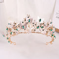Wedding Crowns For Bride Crystal Flower Fairy Bridal Tiara Crown For Women Girlfriend Diadem Party Bride Hair Jewelry Headdress as picture 4
