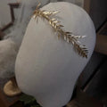 Leaf Headband Hairband Vintage Gold Silver Color Headpiece Brides Headwear Headdress Bridal Jewelry Wedding Hair Accessories gold color