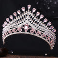 Baroque Queen Crowns For Women Crystal Princess Bridal Tiara Crown For Pageant Party Prom Hair Jewelry Diadem Wedding Headdress as picture 3