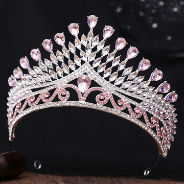 Baroque Queen Crowns For Women Crystal Princess Bridal Tiara Crown For Pageant Party Prom Hair Jewelry Diadem Wedding Headdress as picture 3