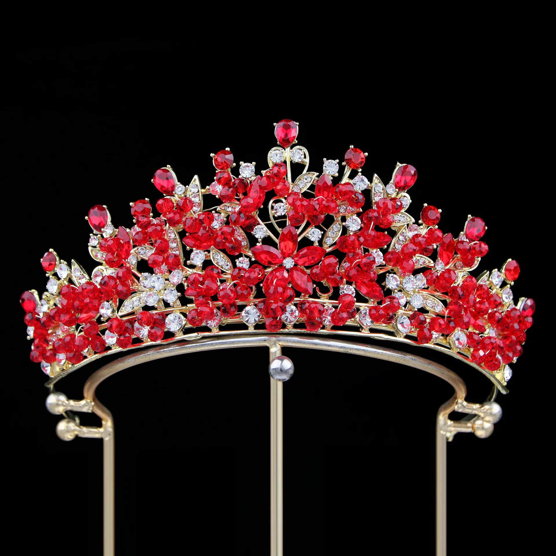 Crystal Crowns For Queen Princess Bridal Tiara Crown For Wedding Bride Hair Accessories Pageant Women Diadem Wedding Headdress as picture 4