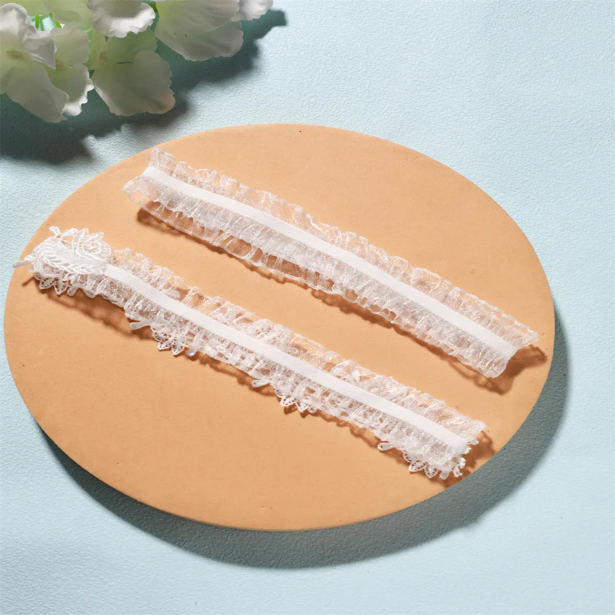 White Flower Bridal Garter Lace Leg Ring Sexy Garters Women Party Thigh Rings Bridal Accessories Bride Jewelry