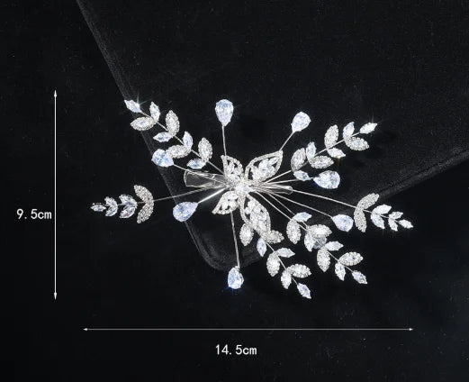Zirconia Rhinestones Headband Hairband For Brides Women Crystal Headpieces Headdress Bridal Jewelry Wedding Hair Accessories b