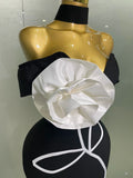 Women Sexy Off Shoulder White Flower Black Mini Bodycon Bandage Dress Luxury Celebrity Evening Club Elegant Party Gowns