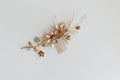 Bridal Jewelry Flower Leaf Hair Comb Pin Clip Vintage Gold Color Hairpin For Brides Bridesmaids Head Pieces Wedding Accessories a